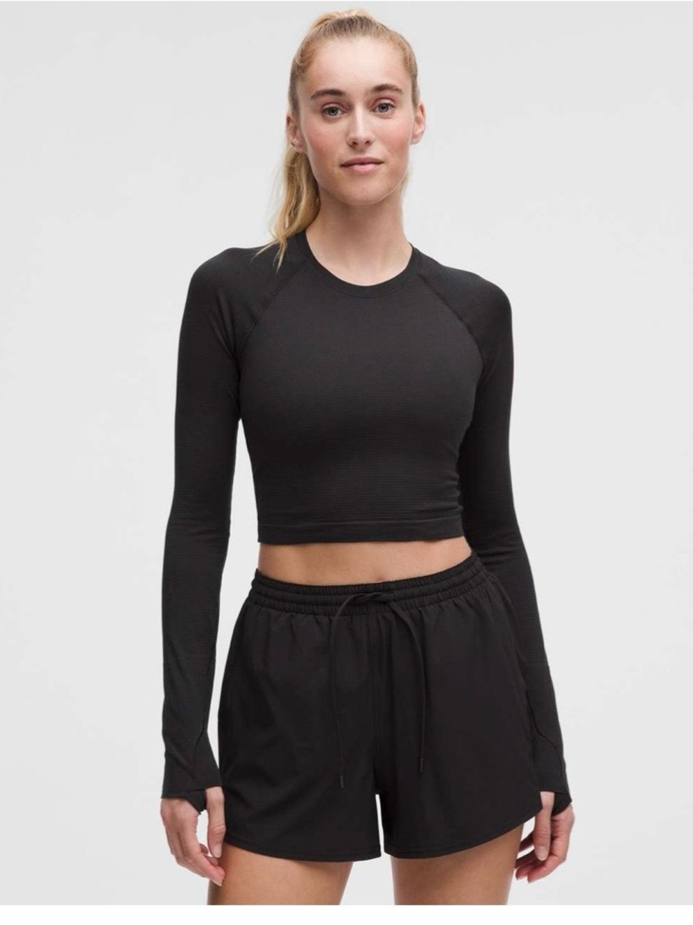 Lululemon Swiftly tech cropped long sleeve size 10